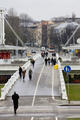 Andriaus Ufarto/BFL nuotr./Baltąjį pėsčiųjų tiltą Vilniuje architektai siūlo pritaikyti automobilių eismui.