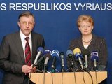 BFL/Vladimiro Gulevičiaus nuotr./Gediminas Kirkilas ir Dalia Grybauskaitė Lietuvos Respublikos Vyriausybėje Vilniuje