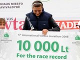 Alfredo Pliadžio nuotr./Vilniaus maratono nugalėtoja Diana Lobačevskė