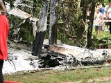 tvn24.pl nuotr./Krokuvoje nukrito ir sudegė lėktuvas Cessna 172