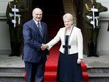 Šarūno Mažeikos/BFL nuotr./A.Lukašenka su prezidente D.Grybauskaite