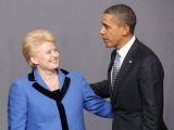 Prezidentės spaudos tarnybos nuotr./D.Grybauskaitė ir B.Obama