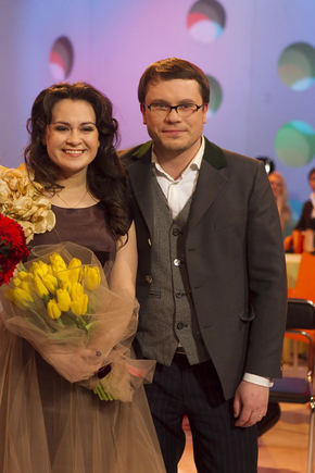 V. Ovadnevo nuotr./Evelina Sašenko su scenos partneriu Andrium Kairiu