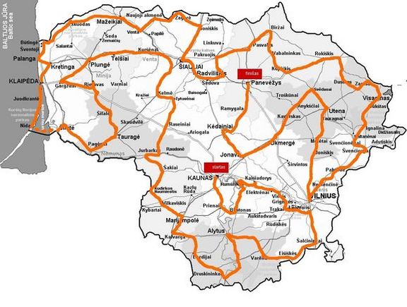 Organizatorių nuotr./Preliminarus kamuolio kelias