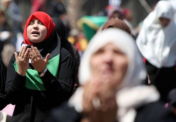 AFP/Scanpix nuotr./Libijos moterys