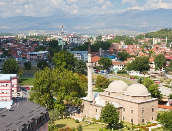 123rf.com nuotr./Makedonijos sostinės Skopjė panorama.