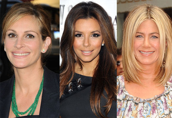 AOP nuotr./Julia Roberts, Eva Longoria, Jennifer Aniston