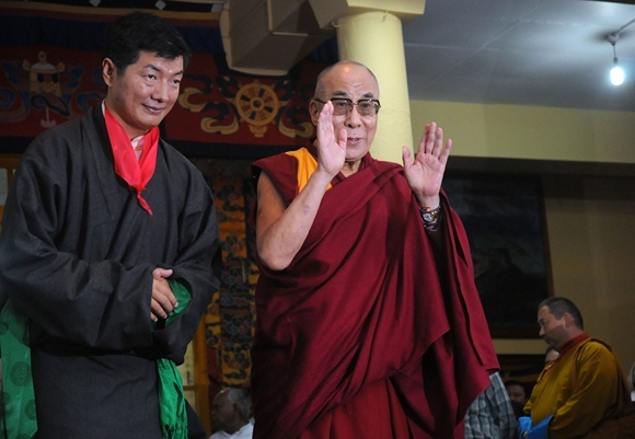 Lobsang Sangay and Dalai Lama