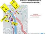 Kauno miesto savivaldybės vizualizacija/Eismo schema po A.Juozapavičiaus rekonstrukcijos pradžios