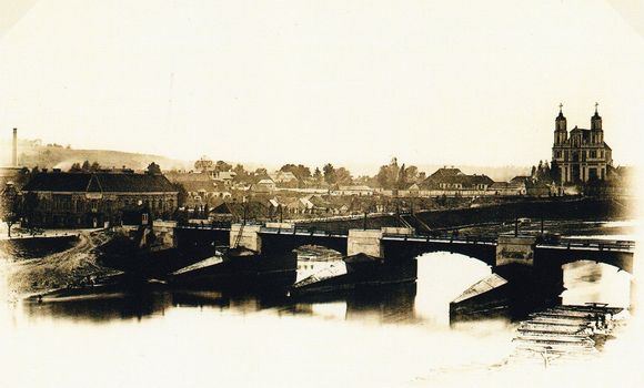 Henriko Kebeikio nuotr./Vilniaus Žaliasis tiltas 1864 m.