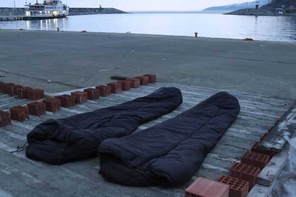 Karolio ir Evelinos nuotr./Miegas po žvaigždėtu dangumi prie Juodosios jūros pakrantės