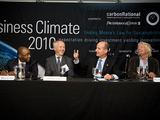 S.Studerio nuotr./„Carbon War Room“ įkūrėjai: (iš kairės) Strive Masiyiwa, José María Figueresas, Vladas Lašas, Richardas Bransonas.