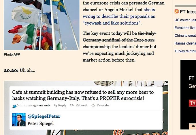 Financial Times blogas apie pusfinalį