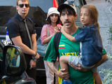 Martyno Siruso/adfoto.lt nuotr./Anthony Kiedis su sūnumi Everly Bearu