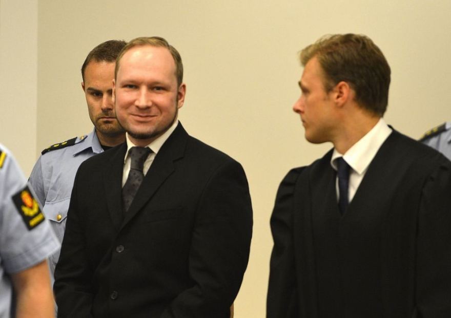 Anders Behring Breivik in court