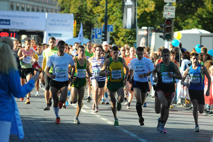 Luko Balandžio nuotr./Tarptautinio Vilniaus maratono akimirka