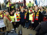 Dalios Plikūnės nuotr. /Dalia Grybauskaitė Baltijos šalių ūkininkų proteste Briuselyje