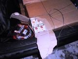 VSAT nuotr./Automobilyje aptiktos kontrabandinės cigaretės