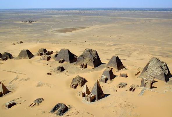 wikimedia.org nuotr./Piramidės Sudane