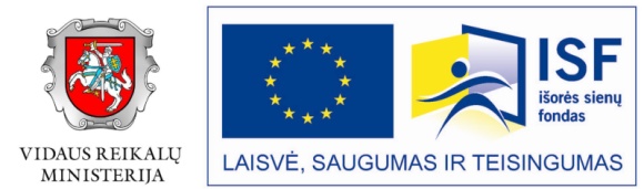 Vidaus reikalų ministerijos ir Iaorės sienų fondo logotipai