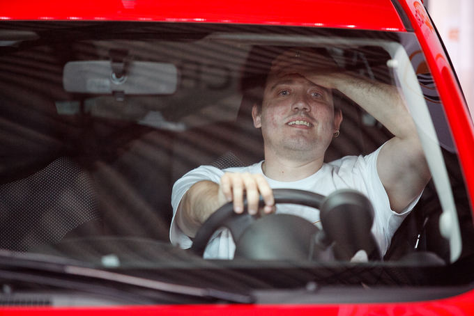 NKL nuotr./Arūnas Trumpis prie baudų metimo linijos įveikė keturis konkurentus ir laimėjo automobilį