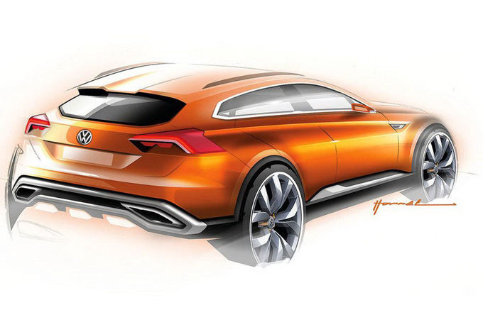 Gamintojo nuotr./Volkswagen CrossBlue Coupe Concept
