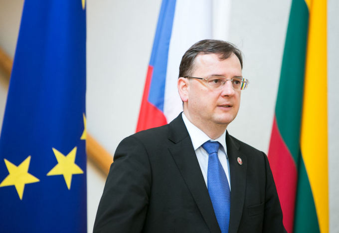 Čekijos ministras pirmininkas Petras Nečasas