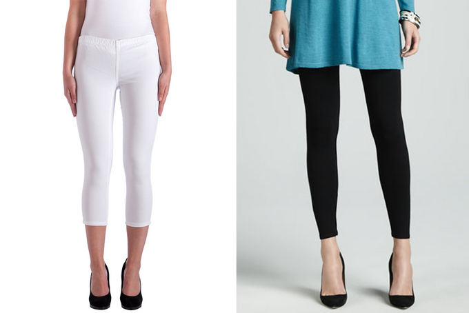 Baltos tamprės ia Pieces.com ir Eileen Fisher tamprės ia neimanmarcus.com.