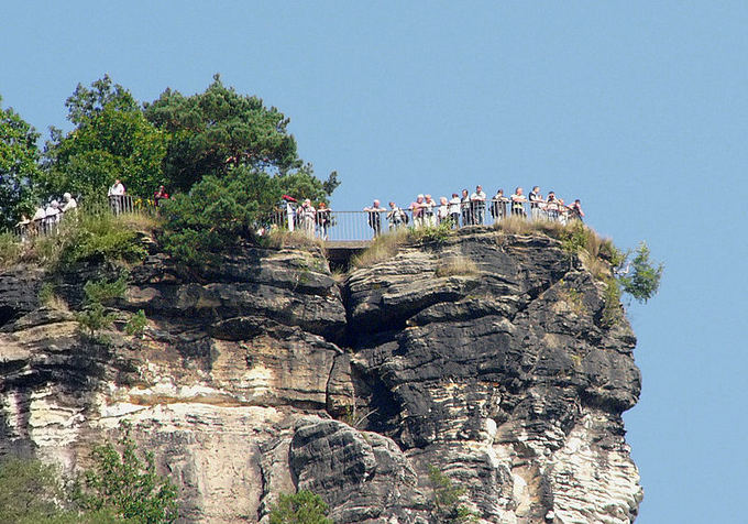 Wikimedia.org nuotr./Saksonijos `veicarijoje esančios Bastėjos uolos jau daugiau nei 200 m. sulaukia turistų ia viso pasaulio