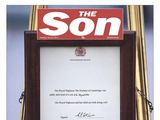 „The Sun“ viršelis/„The Sun“ savo pavadinimą vienai dienai pakeitė į „The Son“