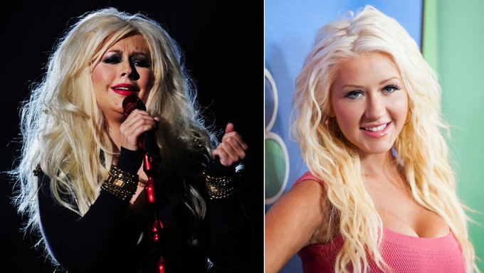 Christina Aguilera 2011 m. spalį ir 2013 m. liepą