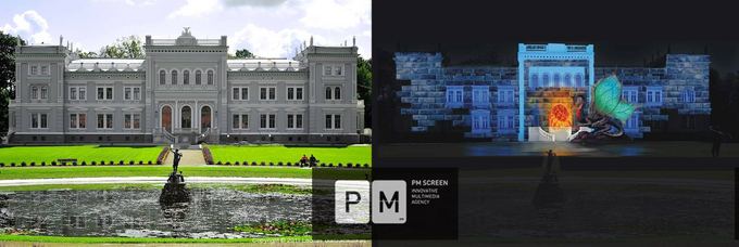 PM Screen group nuotr./Oginskio dvarą papuoa įspūdinga 3D projekcija