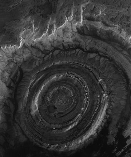 Wikimedia.org nuotr./Riaato struktūra  tai 40 km skersmens objektas, esantis Sacharos dykumoje