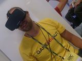 Žurnalo GameON nuotr./Virtualios realybės akinių Oculus Rift demonstracijai kūrėjai naudojo naujos kartos prototipą