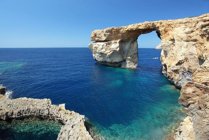 Fotolia nuotr. / Gozo salos įžymybė  Mėlynasis langas.