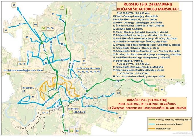 Vilniaus savivaldybės nuotr./Autobusu eismas