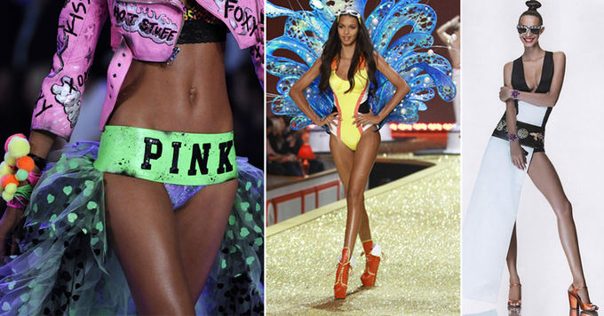 Scanpix ir models.com nuotr. / Ia kairės: Lais Ribeiro Victorias Secret madų aou Niujorke 2011 metais. Kadras ia Brazilijos Vogue numerio. 2013 liepa. 