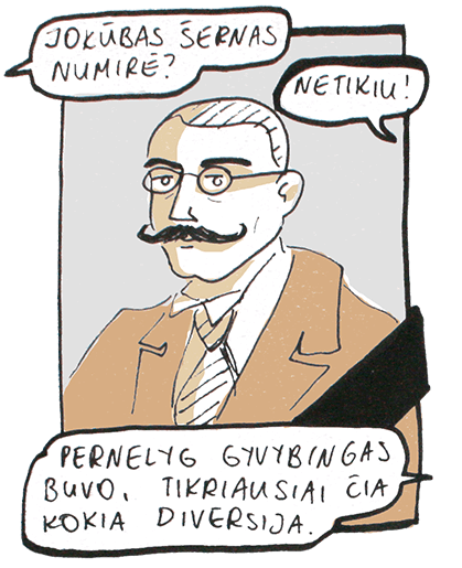 Jokūbo Šerno komiksas.