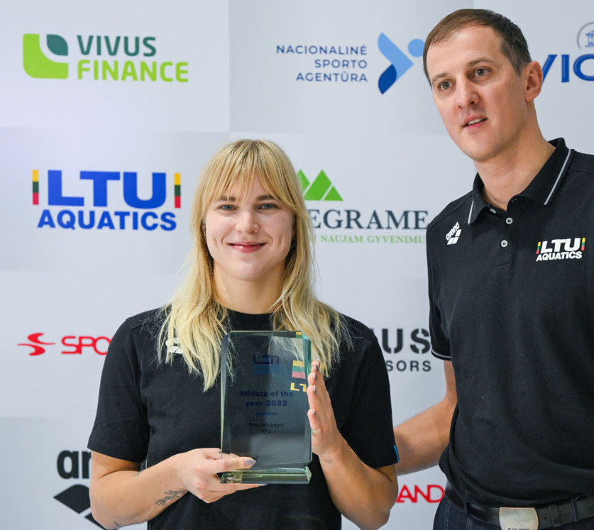 Rūta Meilutytė ir Saulius Binevičius