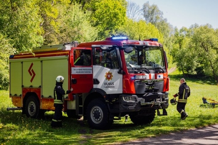 Kauno rajone, gyvenamajame name, kilo gaisras, įtariamas padegimas