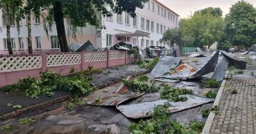 Baltarusijoje praūžusio uragano padarinius likviduoja kariai