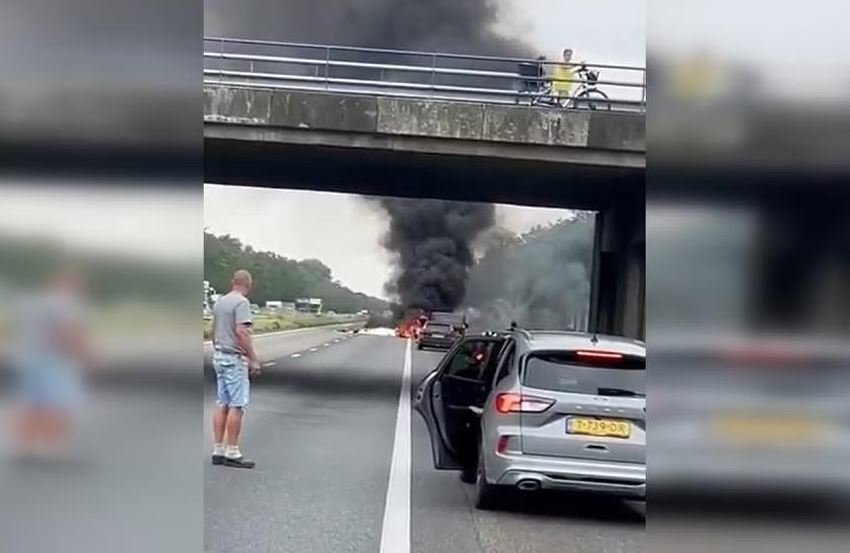 Nyderlanduose ant greitkelio nukrito lėktuvas