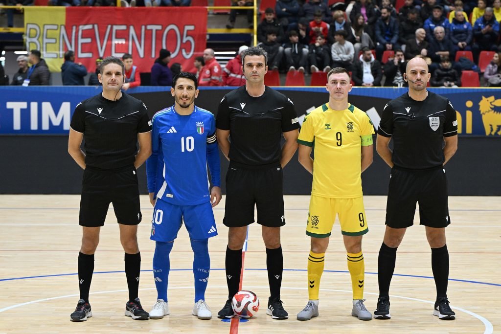 Lietuvos salės futbolo rinktinė dar kartą nusileido italams