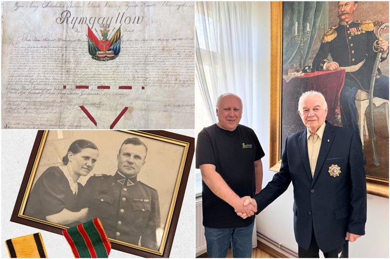 Bajorų šeima kilmės įrodymus patikėjo saugoti Kretingos muziejui