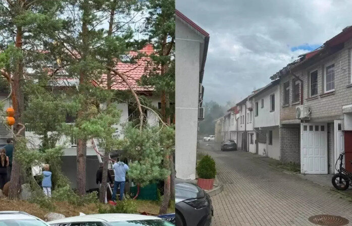 Gaisras Neringoje: degė gyvenamosiomis patalpomis paversti garažai