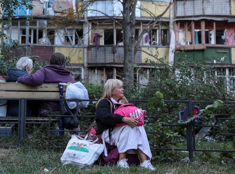 „Reuters“/„Scanpix“/Rusija atakavo Kyjivą