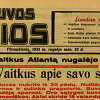 &bdquo;Lietuvos žinių&ldquo; pirmasis puslapis 1935 m. rugsėjo 23 d.
