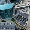 Dabartinis &bdquo;Hanner&ldquo; dangoraižis ir A.Ambraso projektas vietoj jo