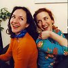 &bdquo;Tarp mūsų, mergaičių&ldquo; vedėjos Asta Sta&scaron;aitytė ir Livija Gradauskienė /M1 nuotr.