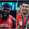 Neemias Queta ir Cristiano Ronaldo